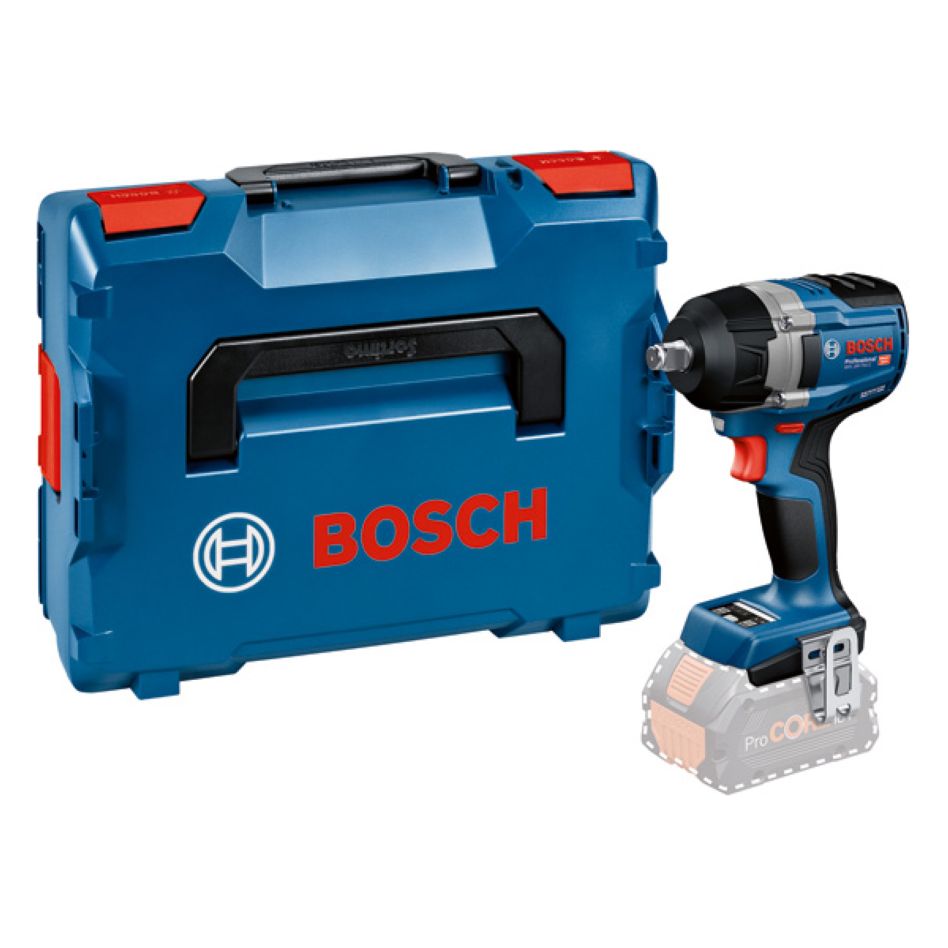 Bosch Blau 06019L9001 GDS 18V-750 C Akku-Schlagschrauber-Set exkl. Akkus und Ladegerät in L-BOXX