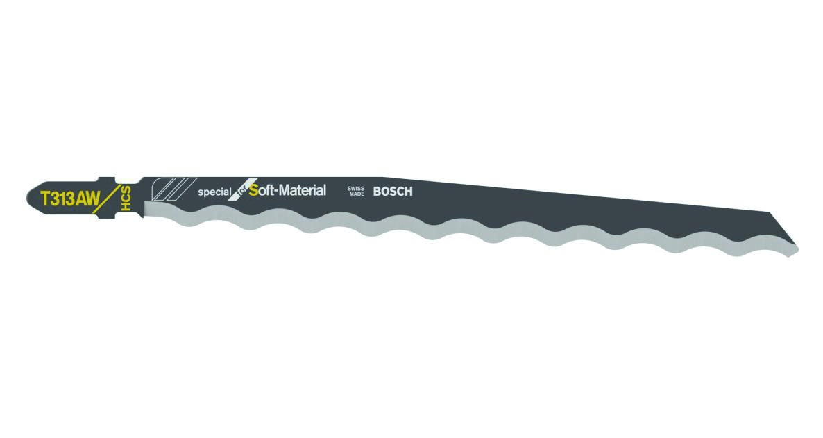Bosch Blau Zubehör 2608635187 Stichsägeblatt Soft Material 3 Stk.