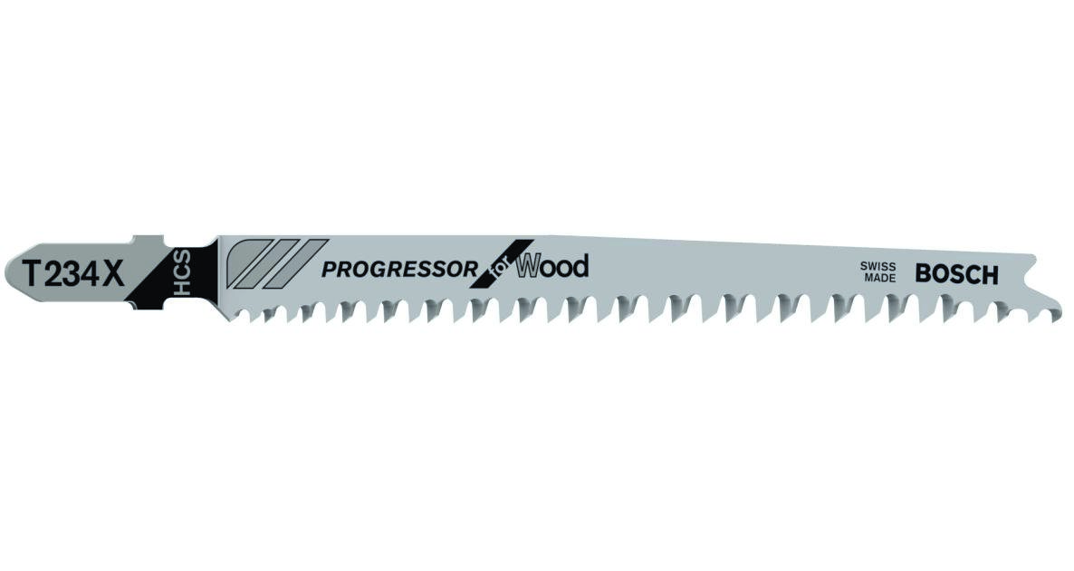 Bosch Blau Zubehör 2608633528 Stichsägeblatt Wood 5 Stk.