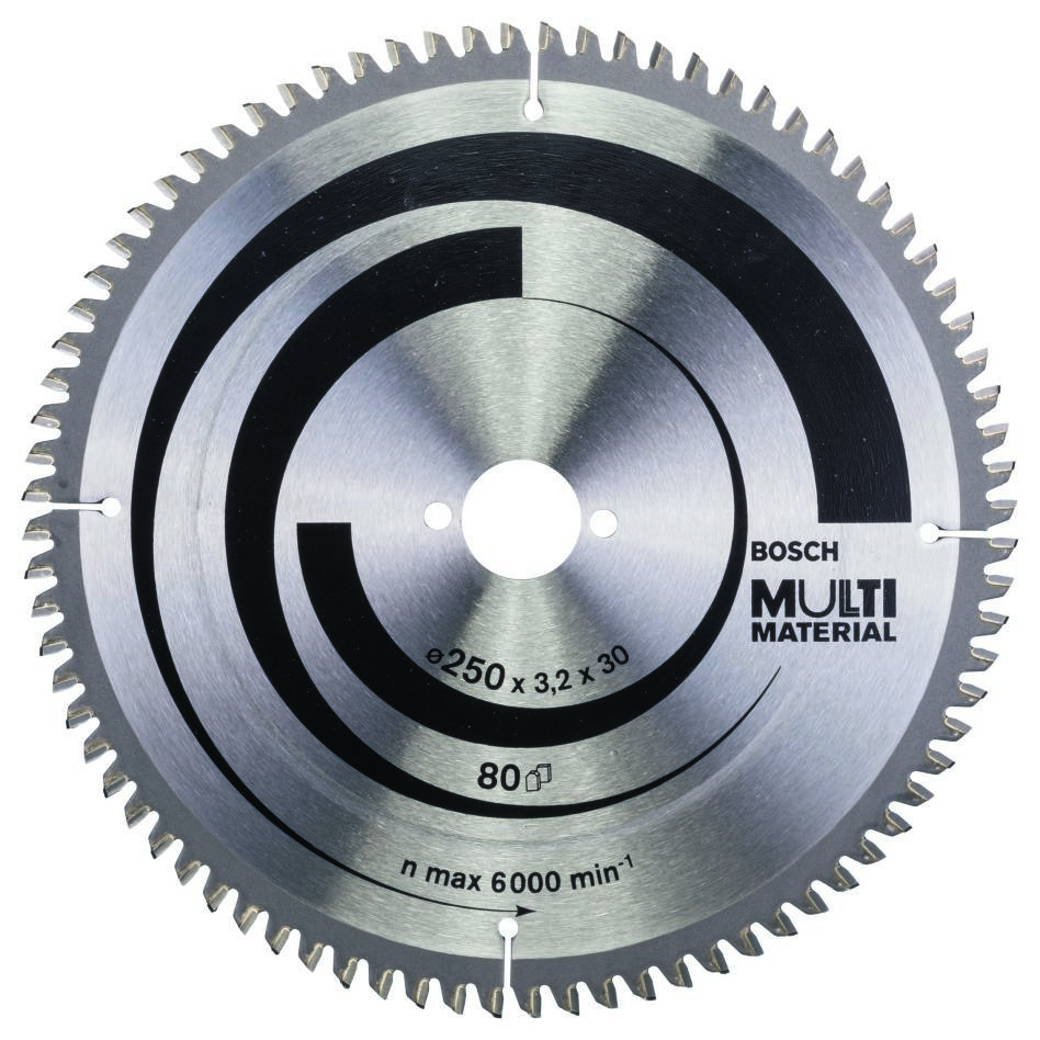 Bosch Blau Zubehör 2608640516 PRO Multi Material Kreissägeblatt 250 x 3,2 x 30 mm