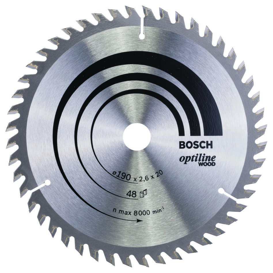 Bosch Blau Zubehör 2608640614 Kreissägeblatt 190x20x48T