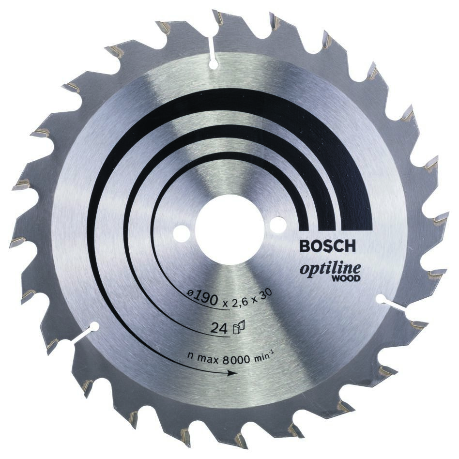 Bosch Blau Zubehör 2608640615 Kreissägeblatt 190x30x24T