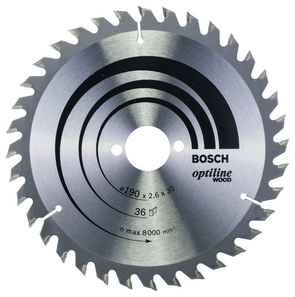 Bosch Blau Zubehör 2608640616 Kreissägeblatt 190x30x36T