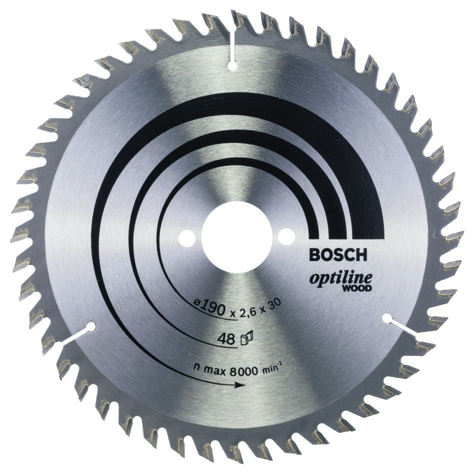Bosch Blau Zubehör 2608640617 Kreissägeblatt 190x30x48T