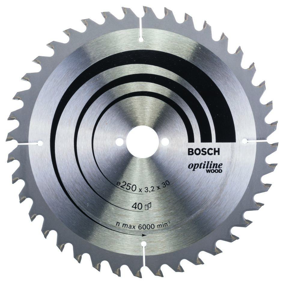 Bosch Blau Zubehör 2608640670 Kreissägeblatt 250x30x40T