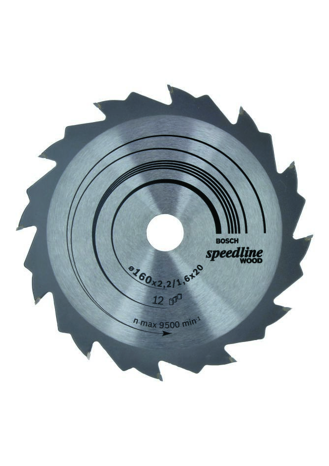 Bosch Blau Zubehör 2608640786 Kreissägeblatt 160x20x12T