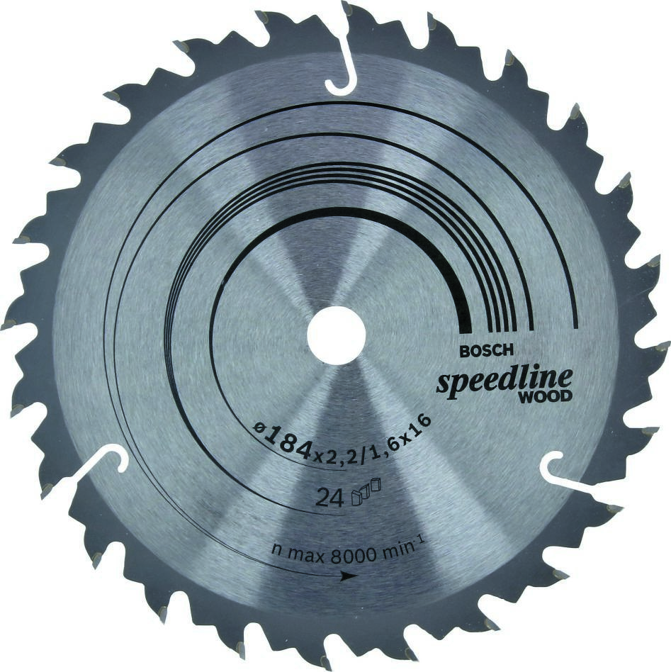 Bosch Blau Zubehör 2608640795 Kreissägeblatt 184x16x24T