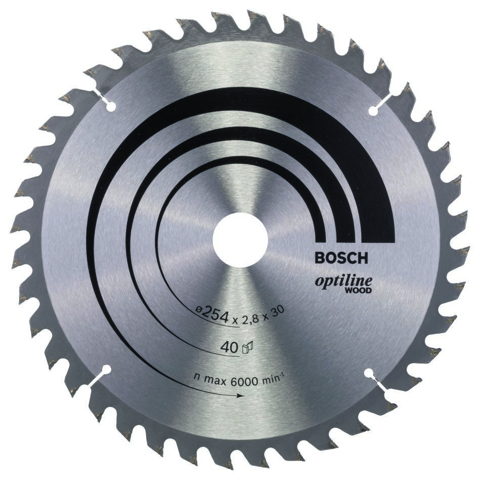 Bosch Blau Zubehör 2608640443 Kreissägeblatt 254x30x40T