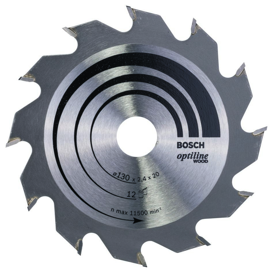 Bosch Blau Zubehör 2608641167 Kreissägeblatt 130x20x12T