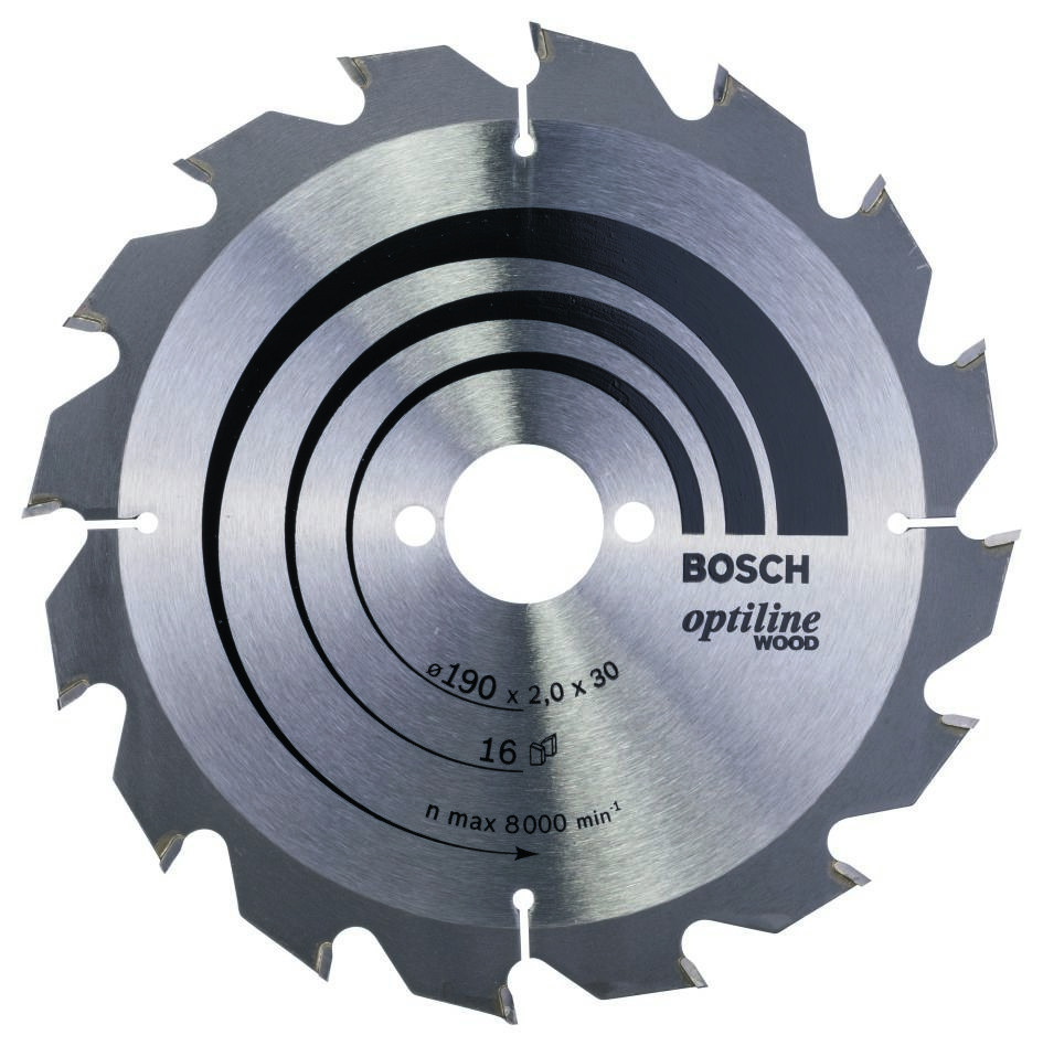 Bosch Blau Zubehör 2608641184 Kreissägeblatt 190x30x16T