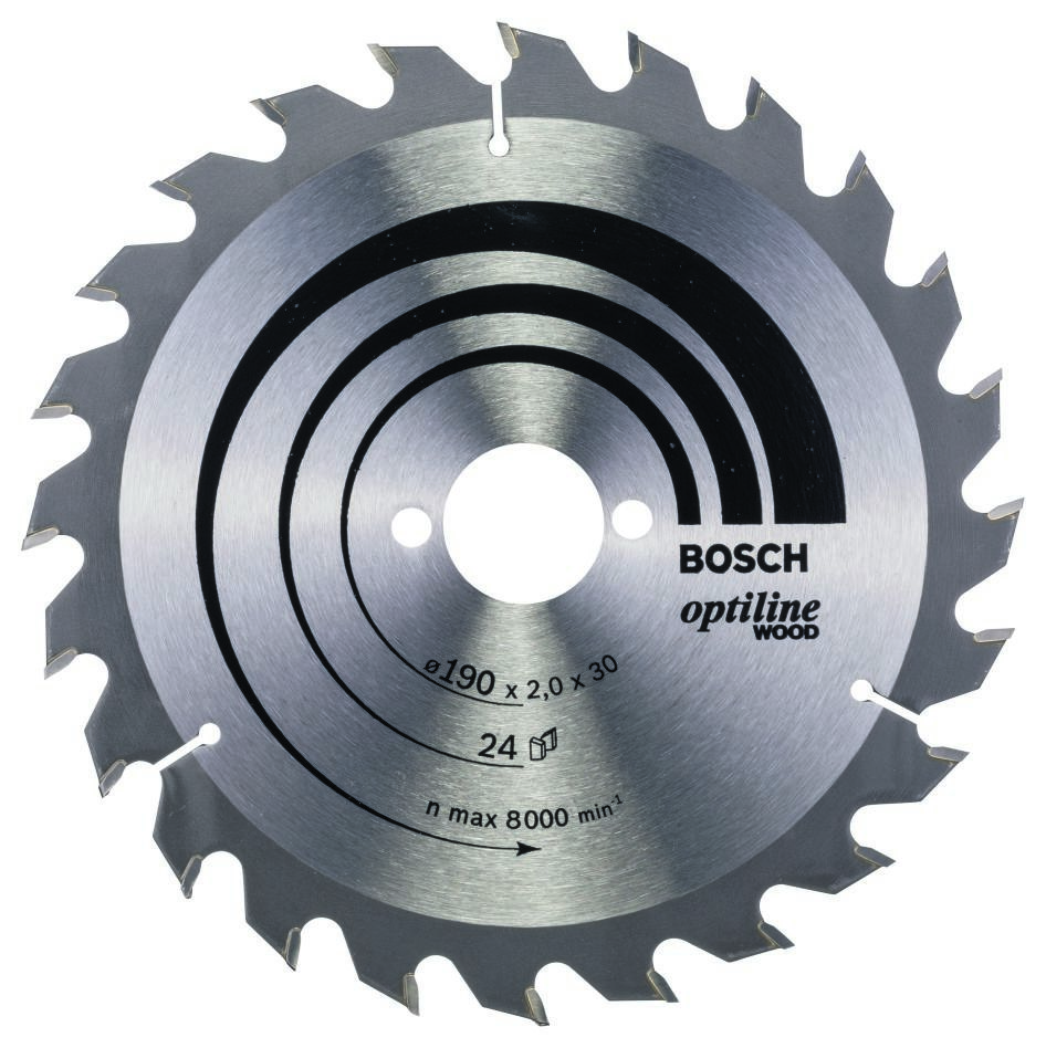 Bosch Blau Zubehör 2608641185 Kreissägeblatt 190x30x24T