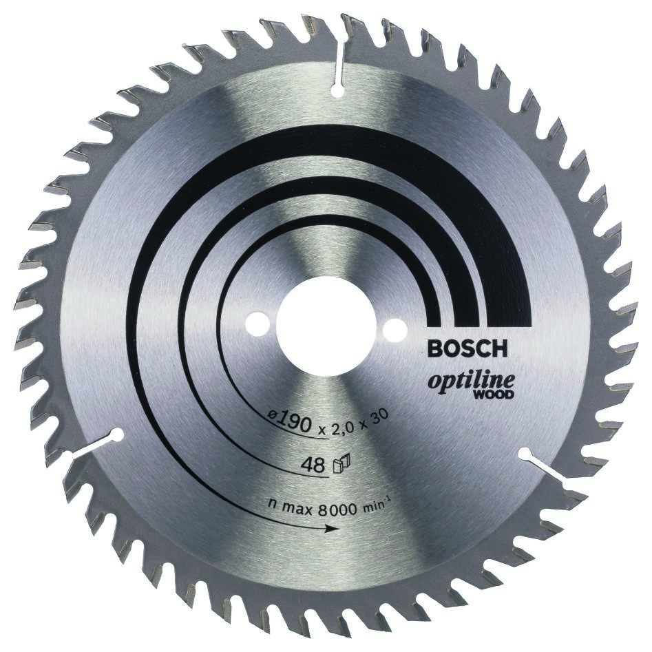 Bosch Blau Zubehör 2608641186 Kreissägeblatt 190x30x48T