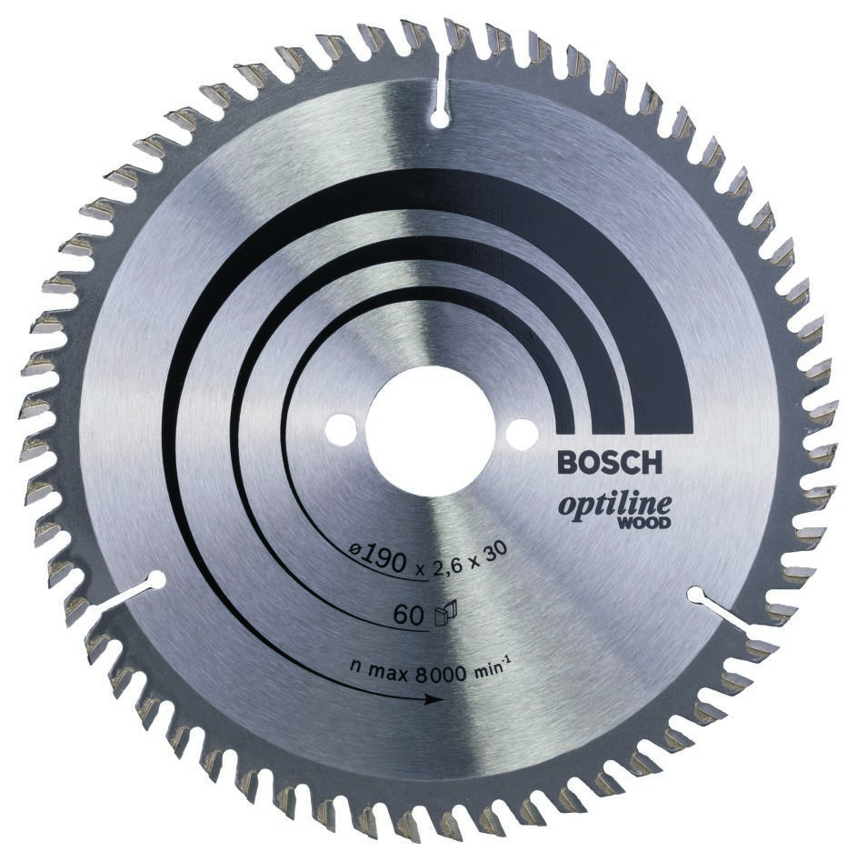 Bosch Blau Zubehör 2608641188 Kreissägeblatt 190x30x60T