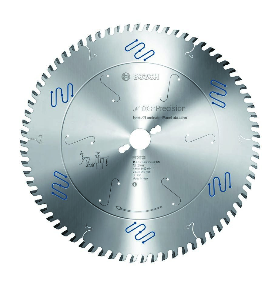 Bosch Blau Zubehör 2608642108 Kreissägeblatt 350x30x72T