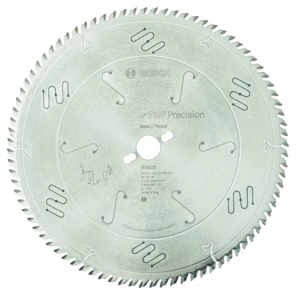 Bosch Blau Zubehör 2608642121 Kreissägeblatt Wood 350x30x84T