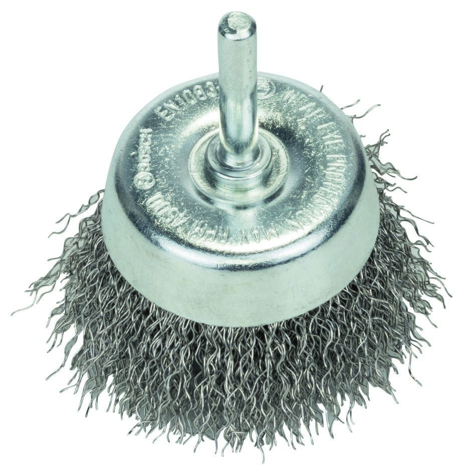 Bosch Blau Zubehör 2608622118 Topfbürste 60 x 0,3 mm, gewellter rostfreier Stahldraht 60 mm, 0,3 mm
