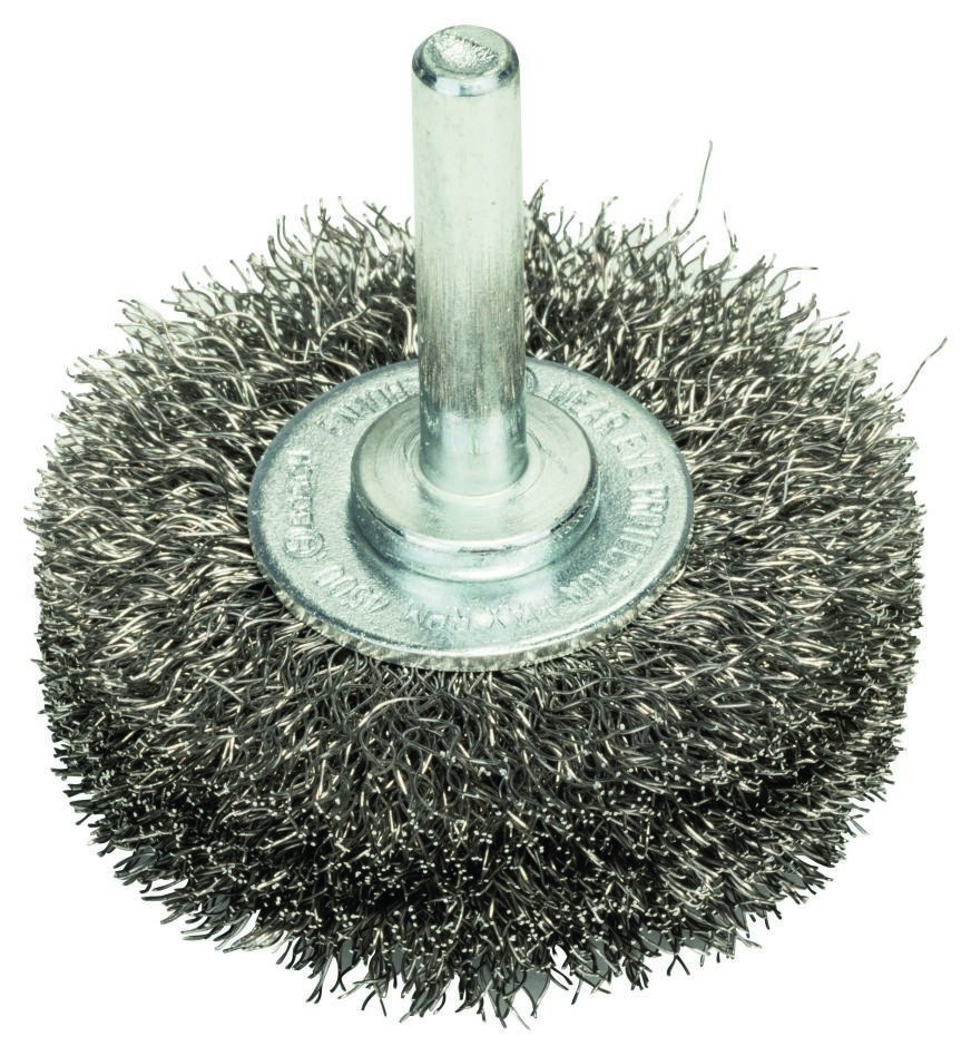Bosch Blau Zubehör 2608622120 Scheibenbürste 50 x 0,2 mm, gewellter rostfreier Stahldraht 50 mm, 0,2 mm, 15 mm