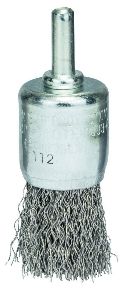 Bosch Blau Zubehör 2608622127 Pinselbürste 25 x 0,3 mm, gewellter rostfreier Stahldraht 25 mm, 0,3 mm