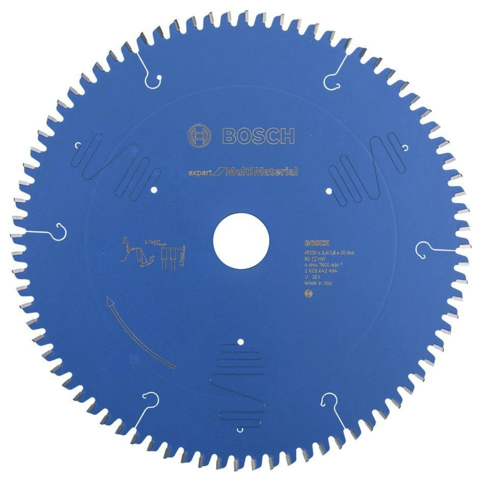 Bosch Blau Zubehör 2608642494 Kreissägeblatt Kreissägeblätter 250x30x80T