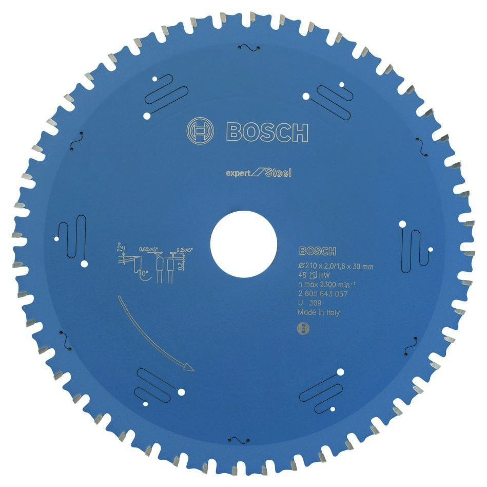 Bosch Blau Zubehör 2608643057 Kreissägeblatt 210x30x48T