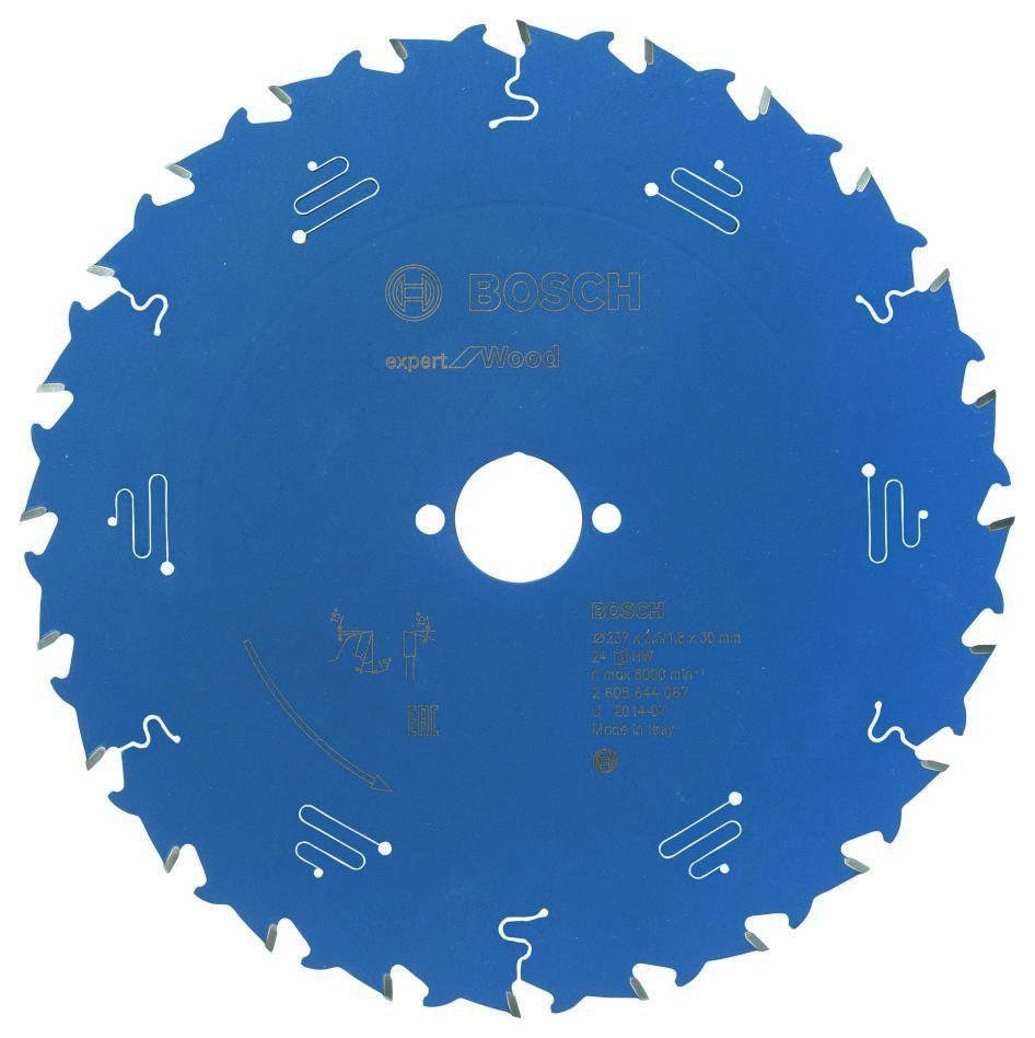 Bosch Blau Zubehör 2608644067 Hartmetall Kreissägeblatt Expert für Holz 237 x 30 x 24T