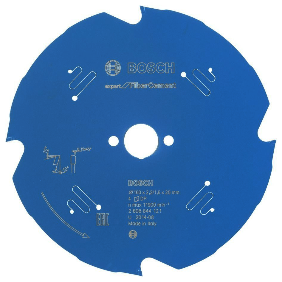 Bosch Blau Zubehör 2608644121 Kreissägeblatt 160x20x4T