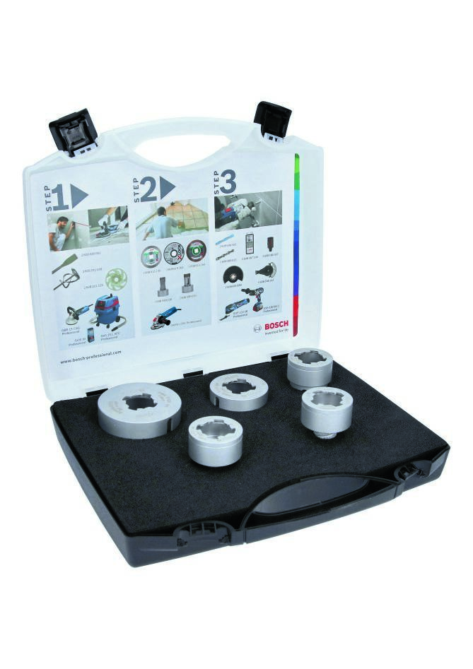 Bosch Blau Zubehör 2608599037 X-LOCK Diamant-Bohrer-Set Best for Ceramic Dry Speed 5-tlg.