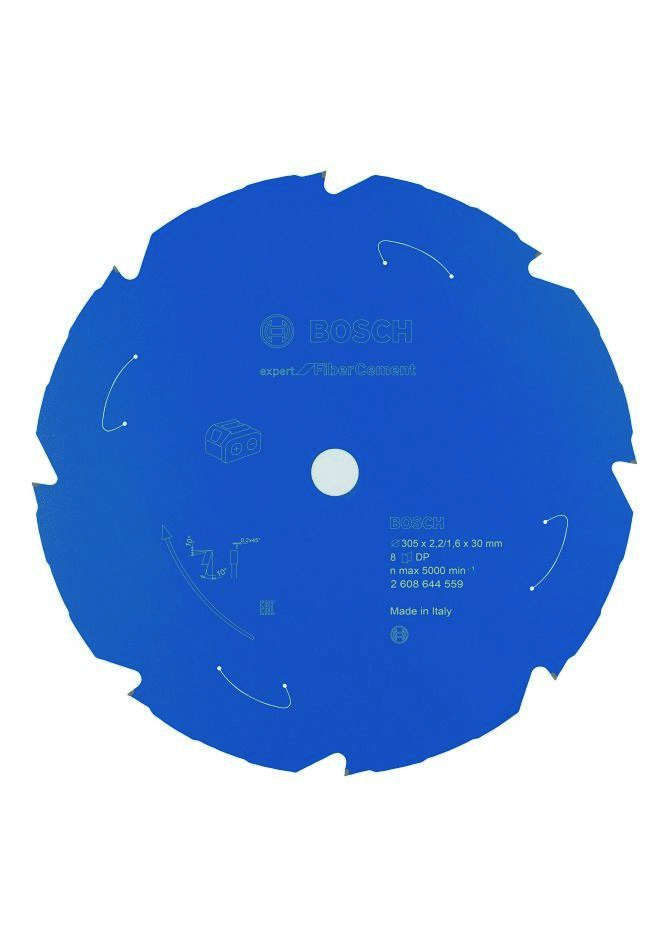 Bosch Blau Zubehör 2608644559 Hartmetall Kreissägeblatt Fibre Cement Expert für Akku-Sägen 305 x 30 x T8 2608644559