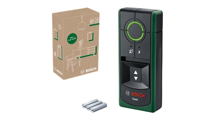 Bosch Grün 06036812Z0 Truvo II Detektor inkl. 3x AAA Batterien im Karton