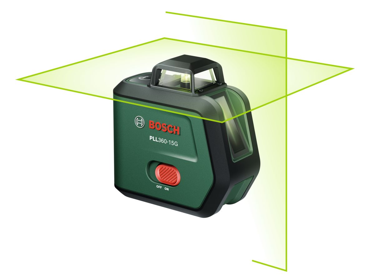 Bosch Grün 0603663K00 PLL360-15G 360°-Linienlaser mit integriertem Li-Ionen-Akku im Karton