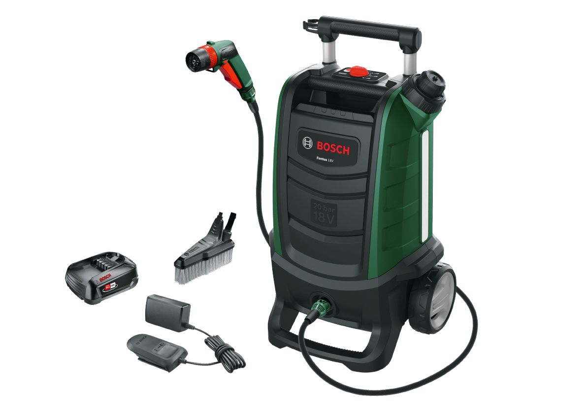 Bosch Grün 06008B6101 Fontus GEN II Akku-Reiniger 18V 2,5 Ah und Ladegerät