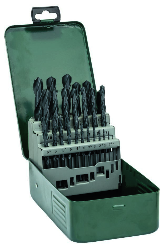 Bosch Grün Zubehör 2607019446 25-teiliges HSS-R-Metallbohrer-Set