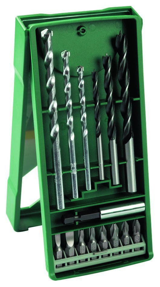 Bosch Grün Zubehör 2607019579 15-teiliges Mini-X-Line Mixed-Set