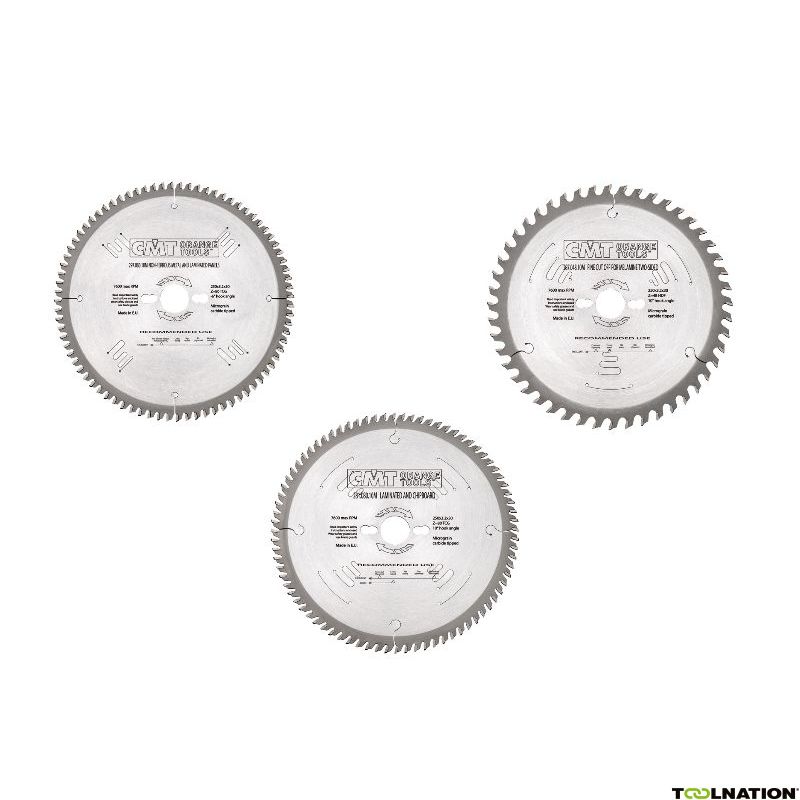 CMT TNCMTA160 3-teiliger Sägeblatt-Satz für Festool, Mafell, Makita etc 160 mm