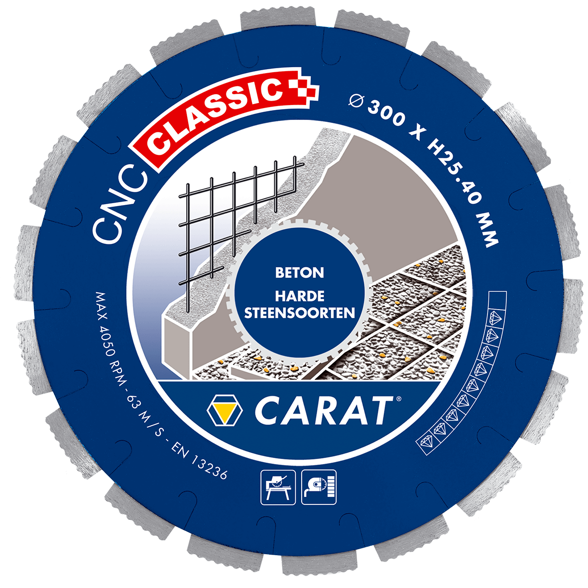 Carat CNCC350400 Diamanttrennscheibe BETON CNC CLASSIC 350x25,4MM