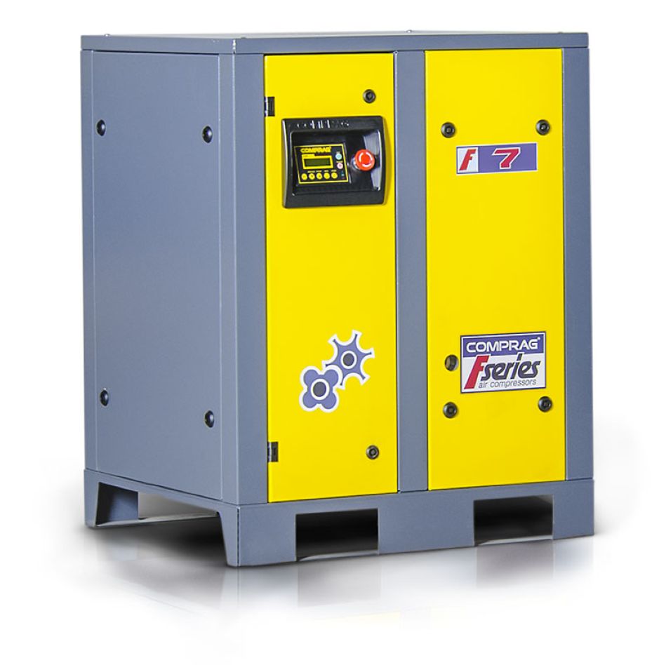 Comprag 11410101 F0508 F-Serie Keilriemen-Schraubenkompressor 5,5 kW 8 Bar 3x400V 0,75 m³/min Grundmodell