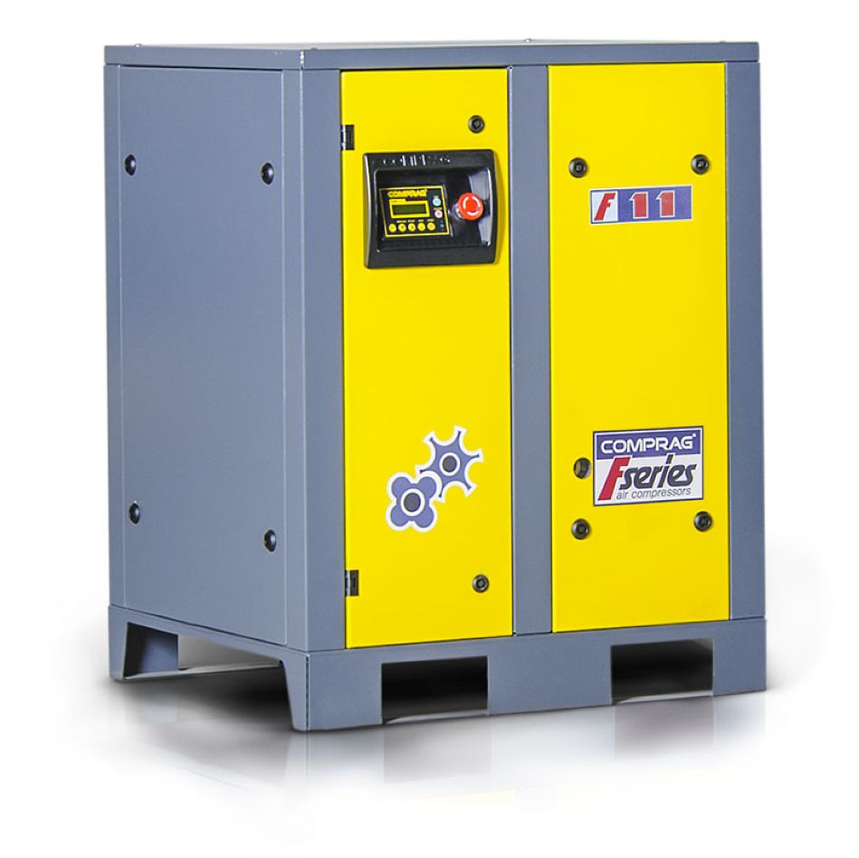 Comprag 11410302 F1110 F-Serie Keilriemen-Schraubenkompressor 11,0 kW 10 Bar 3x400V 1,4 m³/min Grundmodell
