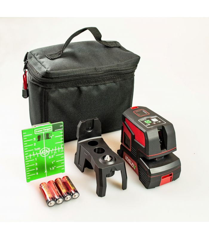 Levelfix 556228 CPL206G SET Kreuzlinien-/5-Punkt-Laser Grün + Stativ