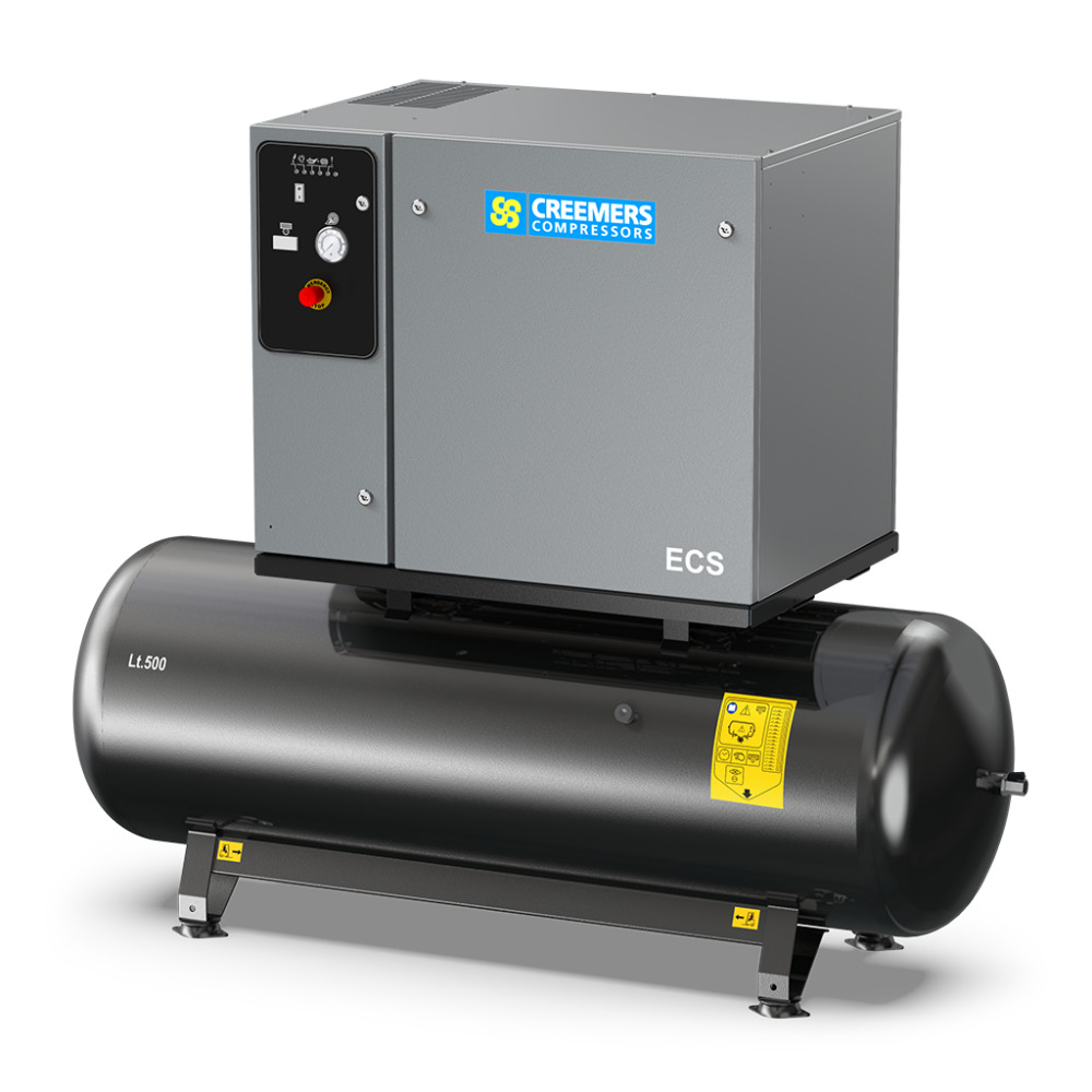 Creemers 4116026202 ECS 660/270 YD Stationärer leiser Kolbenkompressor 11 bar 5,5PS/4kW 355 l/min 270 l 