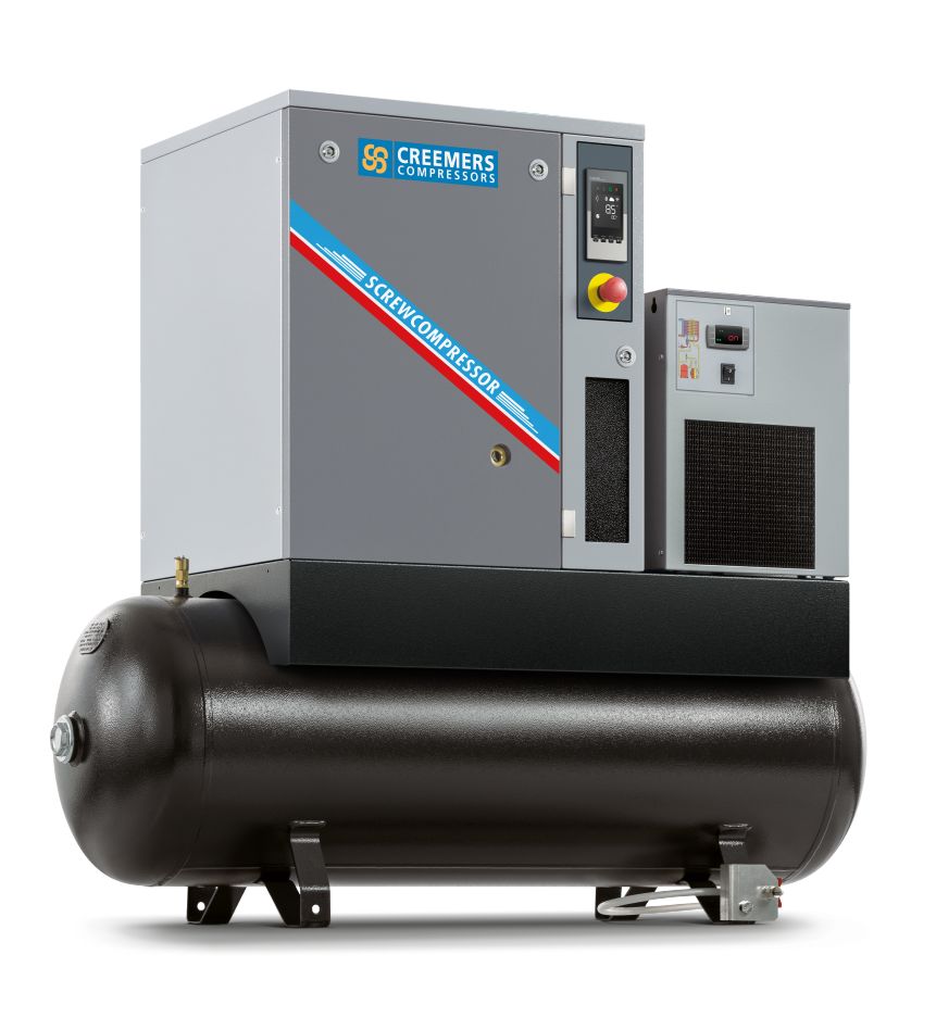 Creemers 4152060309 RCA 3/10 FREQ 200 CD Stationärer Schraubenkompressor 400V 10 bar 4 PS/3,3 kW 360 l/min 200 l