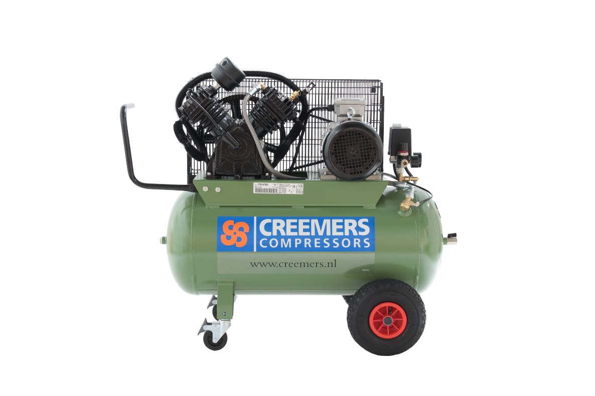 Creemers 1839026900 CSG 310/90K Mobiler Kolbenkompressor Heavy Duty 400V 10 bar 2 PS/1,5 kW 195 l/min 90 l