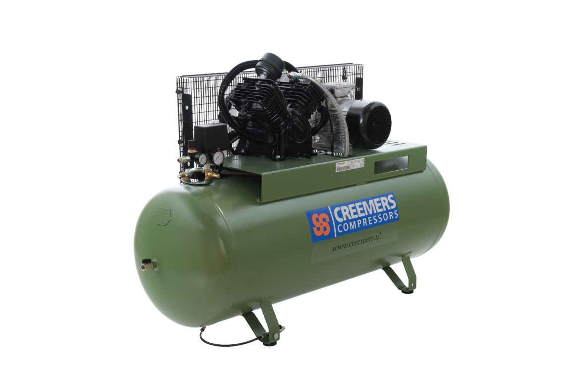 Creemers 1839026909 CSG 550/270 Stationärer Kolbenkompressor Heavy Duty 400V 10 bar 4 PS/3 kW 342 l/min 270 l