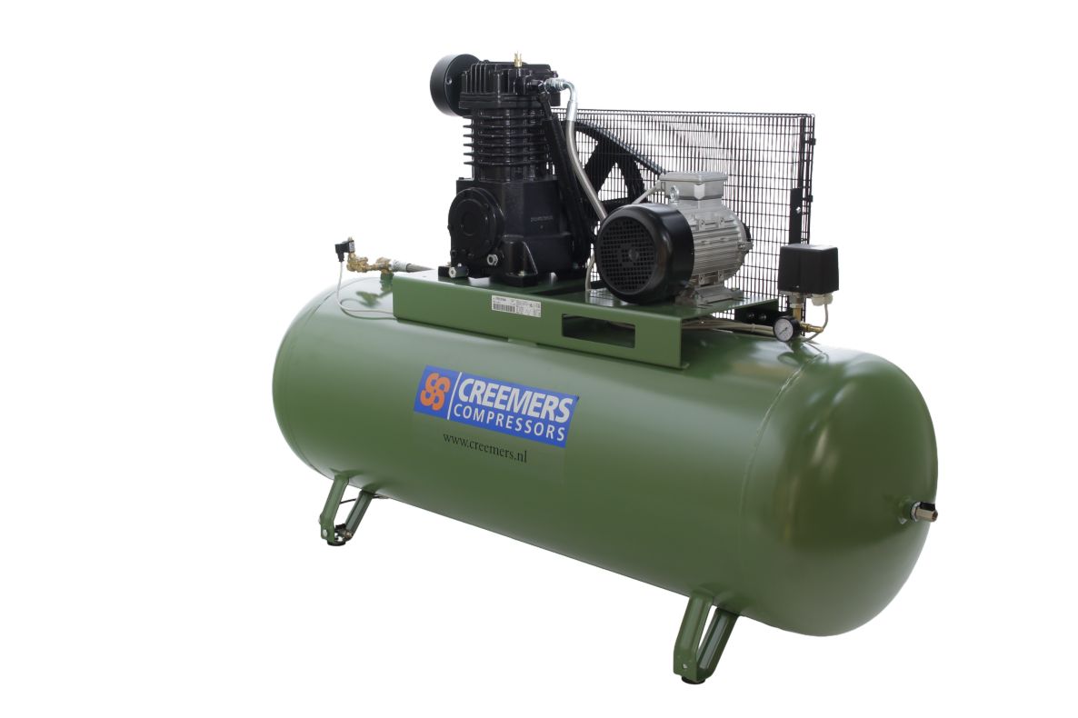 Creemers 1839027373 CSG 700/500 YD Stationärer Kolbenkompressor Heavy Duty 400V 10 bar 5.5hp/4kW 451 l/min 500 l