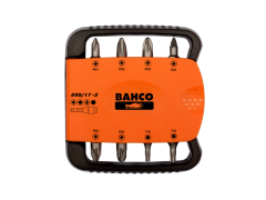 Bahco 59S/17-3 1/4" Bitsatz für Pozidriv-, Phillips-, Innensechskant- und TORX®-Schrauben mit Sicherungsstift - 17-teilig
