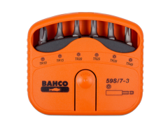 Bahco 59S/7-3 1/4" Bitsatz für TORX®-Schrauben mit Sicherungsstift 22 mm x 65 mm x 75 mm - 7-teilig