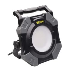 Vetec 55.325.10 Baulampe LED 100W 3-farbig Klasse I - 5m H07RN-F 3G1,5mm inkl. 2x Schuko-Fassungen