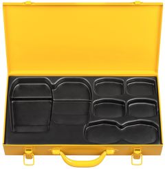 Rems 574516 R Stalen koffer met inlage voor 6 persbekken 45 graden, Z bekken, Z1, Z1 mini