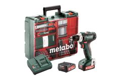 Metabo 601036870 PowerMaxx BS 12 SET Akku-Bohrschrauber 12V 2.0Ah Li-Ion mobile Werkstatt