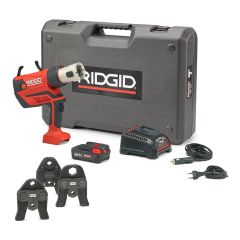 Ridgid 67093 RP350-B Kit Standard 12 - 108 mm Presswerkzeug 18 Volt 2.5 Ah Li-ion + Backen V 15-18-22