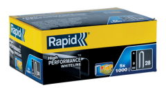 Rapid 11890130 Nr. 28 Kabelklammern weiß 9 mm  5 x 1.000 Stk.